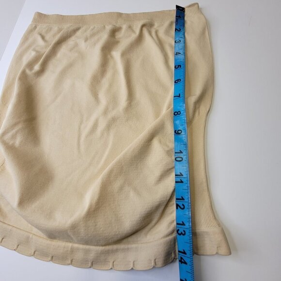 STRAPLESS Beige Long Tube Tank Top Stretchy Tube Top Camisole- New With Tag - Picture 5 of 9